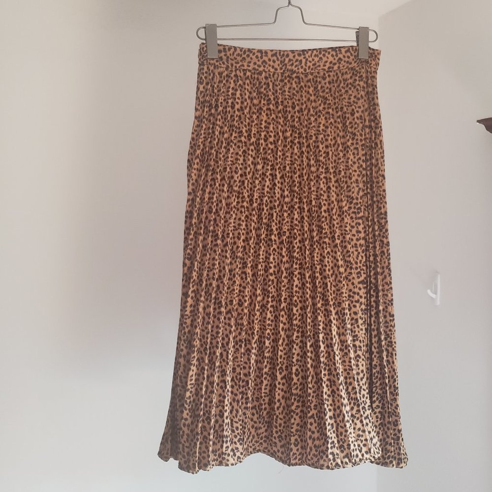 Leopard Cheetah Shein Midi Skirt